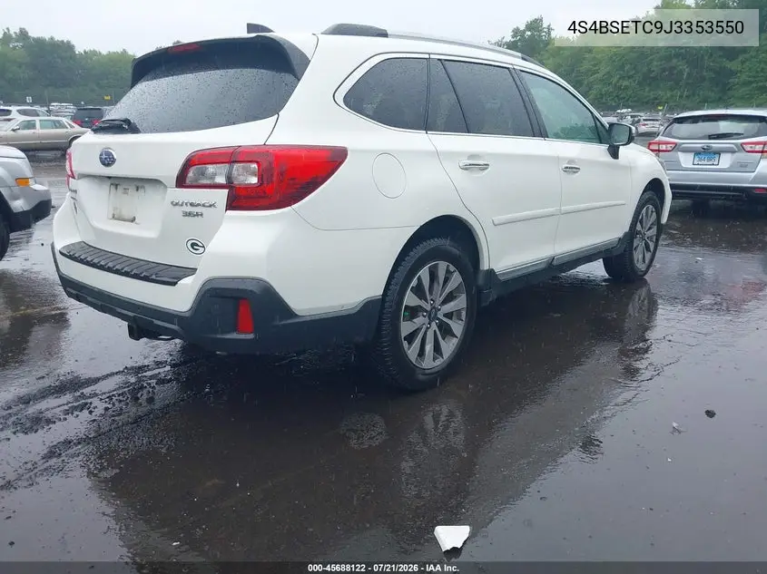 2018 Subaru Outback 3.6R Touring VIN: 4S4BSETC9J3353550 Lot: 45688122