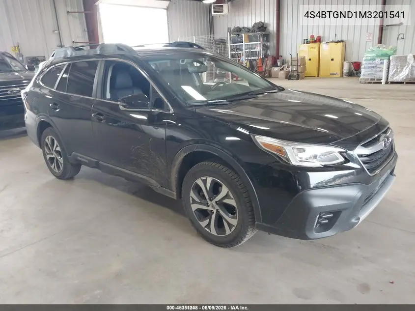 2021 Subaru Outback Limited Xt VIN: 4S4BTGND1M3201541 Lot: 45351248