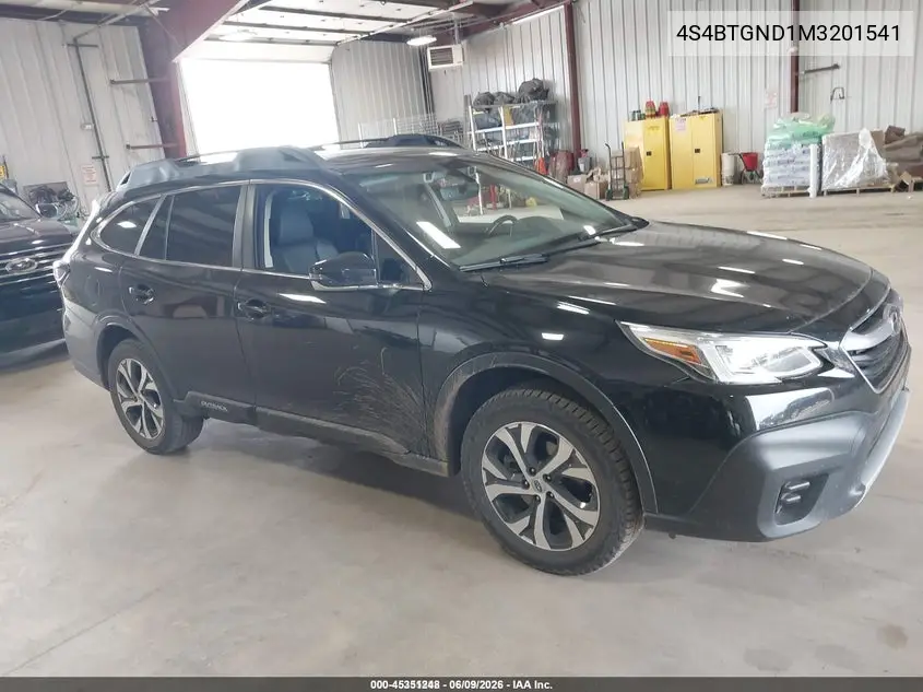 2021 Subaru Outback Limited Xt VIN: 4S4BTGND1M3201541 Lot: 45351248