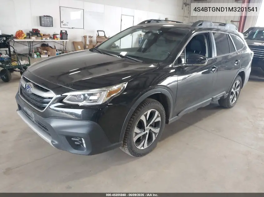 2021 Subaru Outback Limited Xt VIN: 4S4BTGND1M3201541 Lot: 45351248