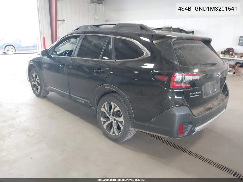 2021 Subaru Outback Limited Xt VIN: 4S4BTGND1M3201541 Lot: 45351248