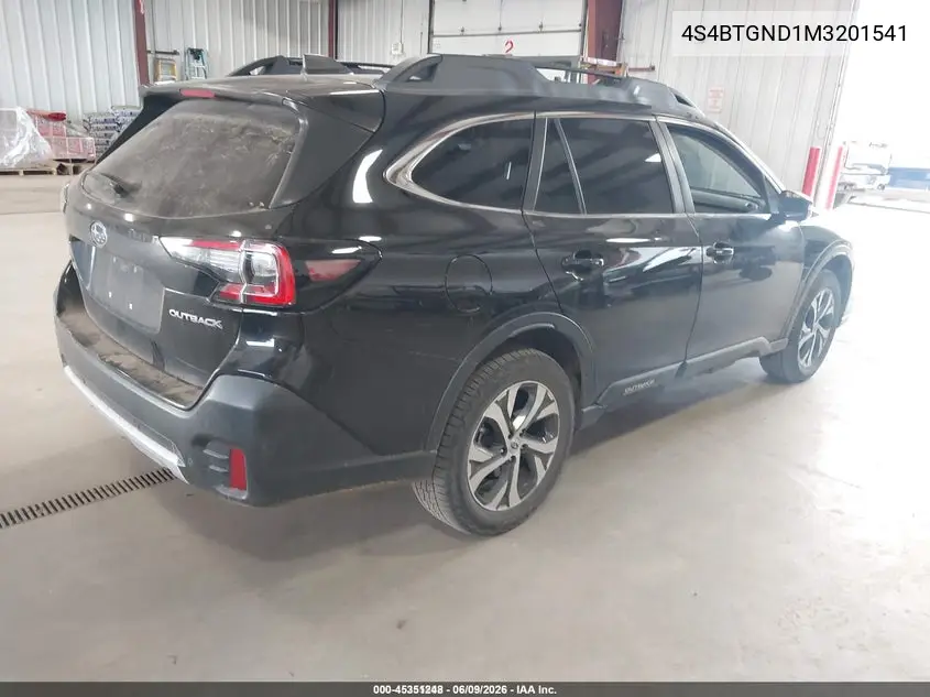 2021 Subaru Outback Limited Xt VIN: 4S4BTGND1M3201541 Lot: 45351248