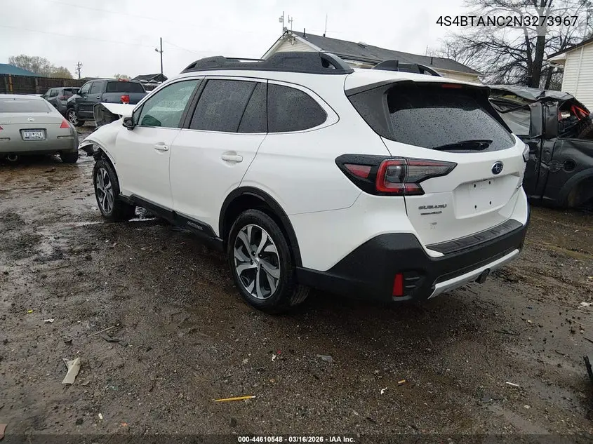 2022 Subaru Outback Limited VIN: 4S4BTANC2N3273967 Lot: 44610548