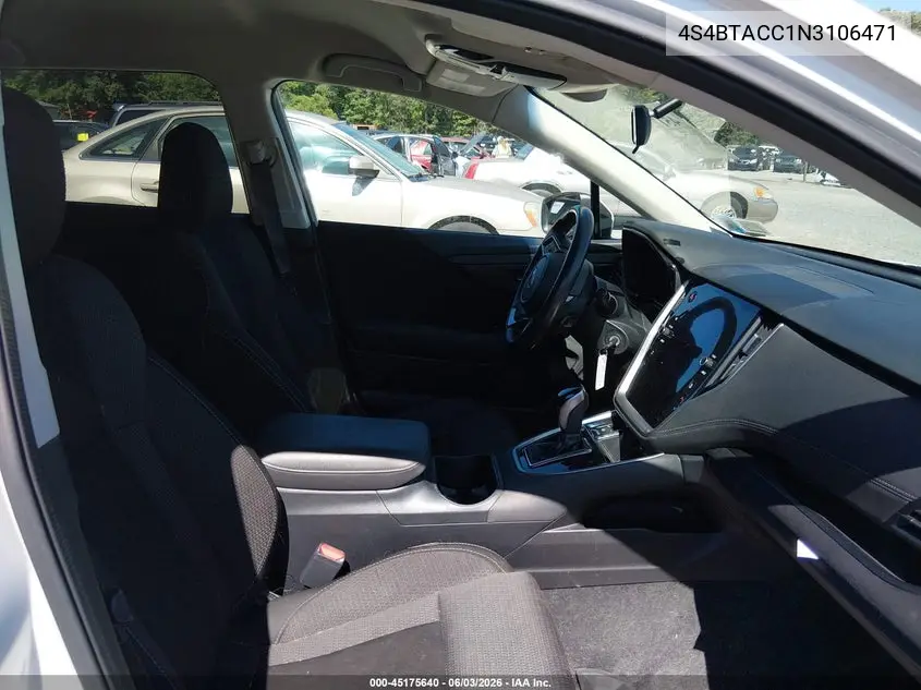 2022 Subaru Outback Premium VIN: 4S4BTACC1N3106471 Lot: 45175640