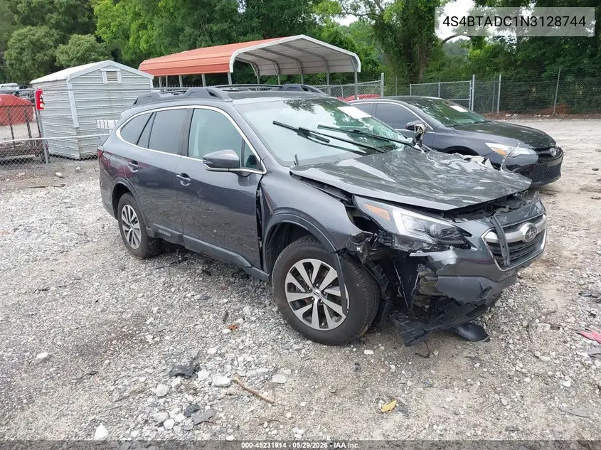 2022 Subaru Outback Premium VIN: 4S4BTADC1N3128744 Lot: 45231914