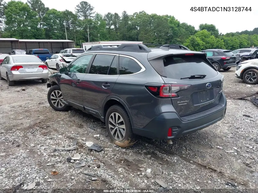 2022 Subaru Outback Premium VIN: 4S4BTADC1N3128744 Lot: 45231914