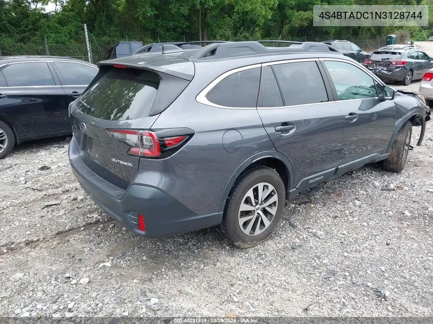 2022 Subaru Outback Premium VIN: 4S4BTADC1N3128744 Lot: 45231914