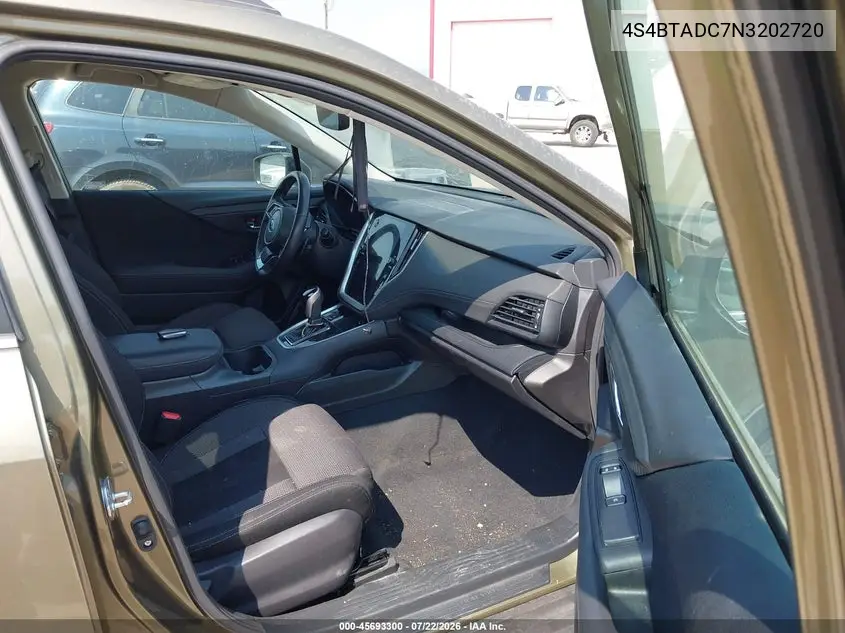 2022 Subaru Outback Premium VIN: 4S4BTADC7N3202720 Lot: 45693300
