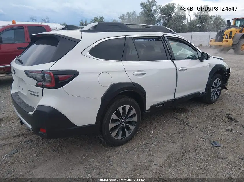 2023 Subaru Outback Touring Xt VIN: 4S4BTGPD9P3124547 Lot: 45474981
