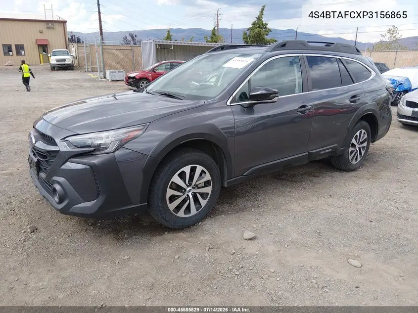 2023 Subaru Outback Premium VIN: 4S4BTAFCXP3156865 Lot: 45585829