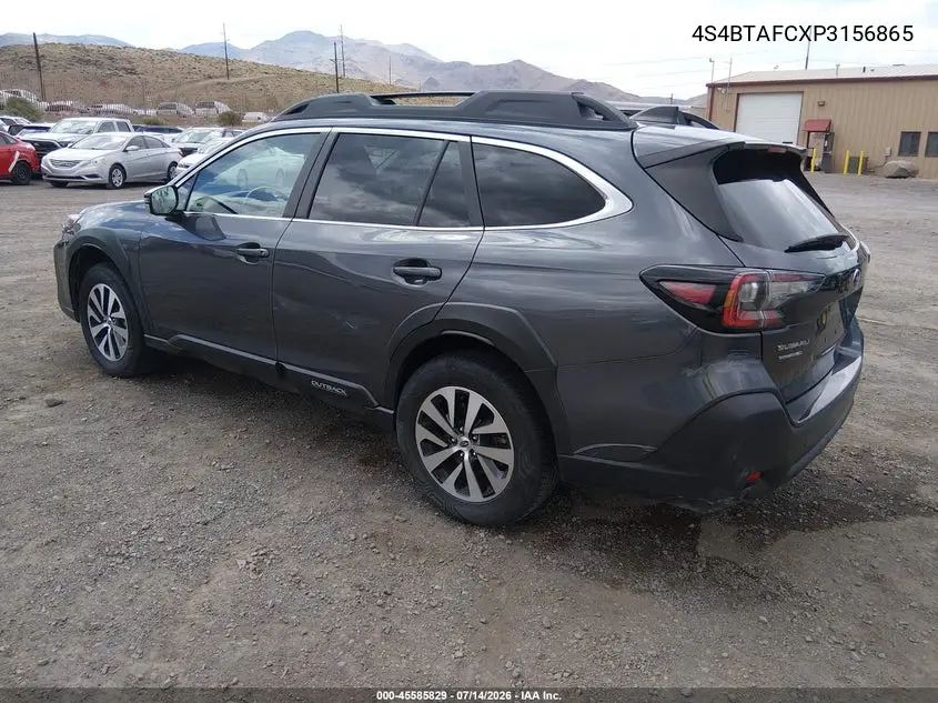 2023 Subaru Outback Premium VIN: 4S4BTAFCXP3156865 Lot: 45585829