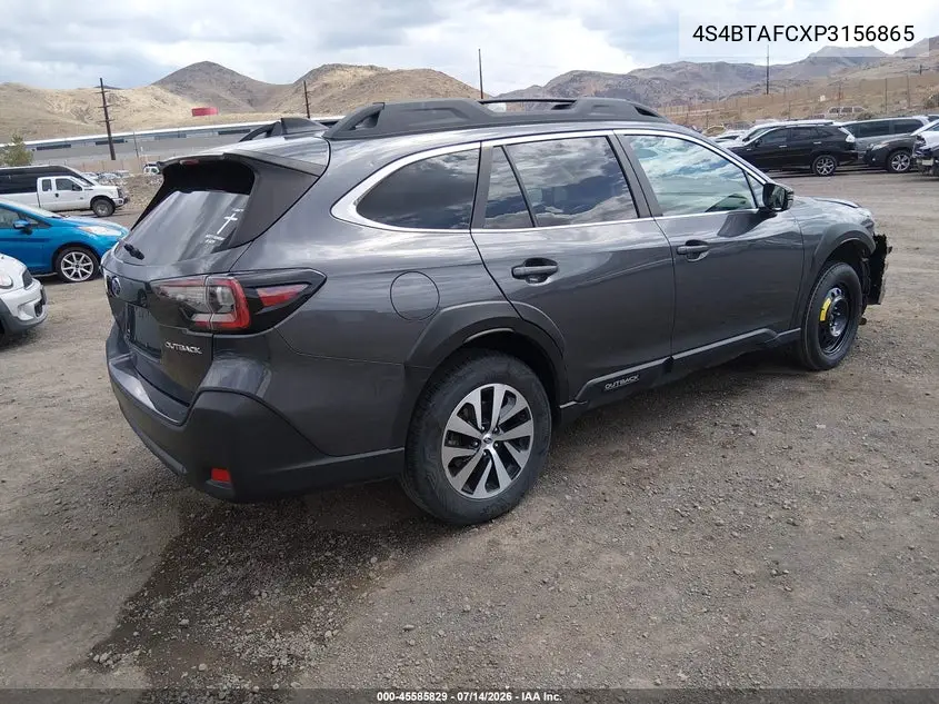 2023 Subaru Outback Premium VIN: 4S4BTAFCXP3156865 Lot: 45585829
