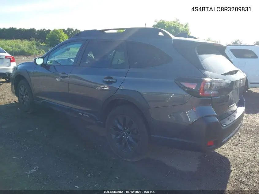 2024 Subaru Outback Onyx Edition VIN: 4S4BTALC8R3209831 Lot: 45346961