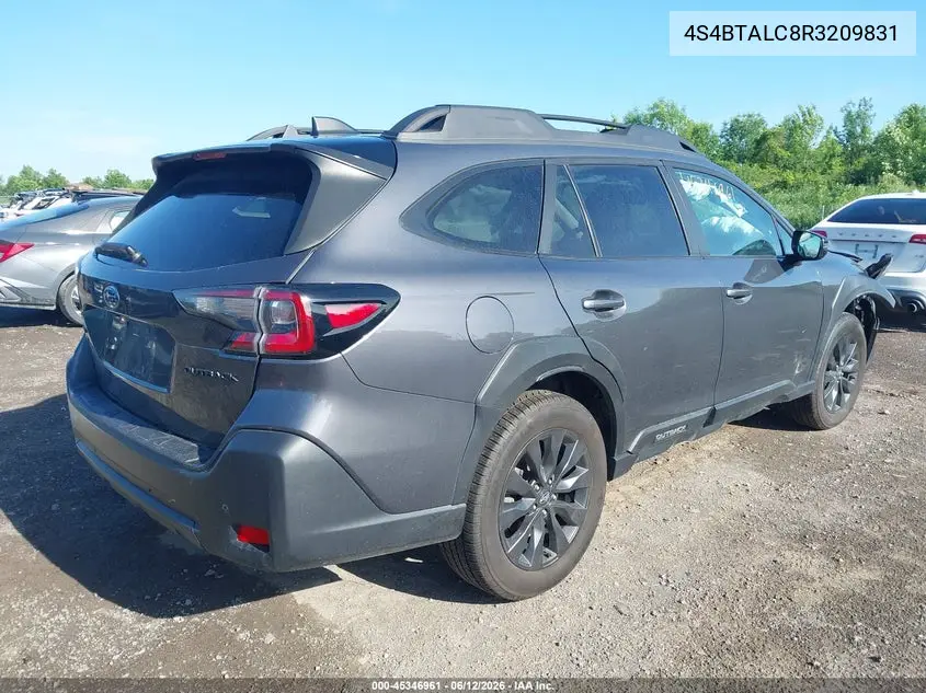 2024 Subaru Outback Onyx Edition VIN: 4S4BTALC8R3209831 Lot: 45346961
