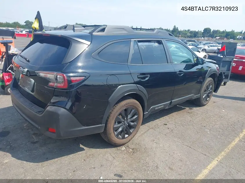 2024 Subaru Outback Onyx Edition VIN: 4S4BTALC7R3210923 Lot: 45645269