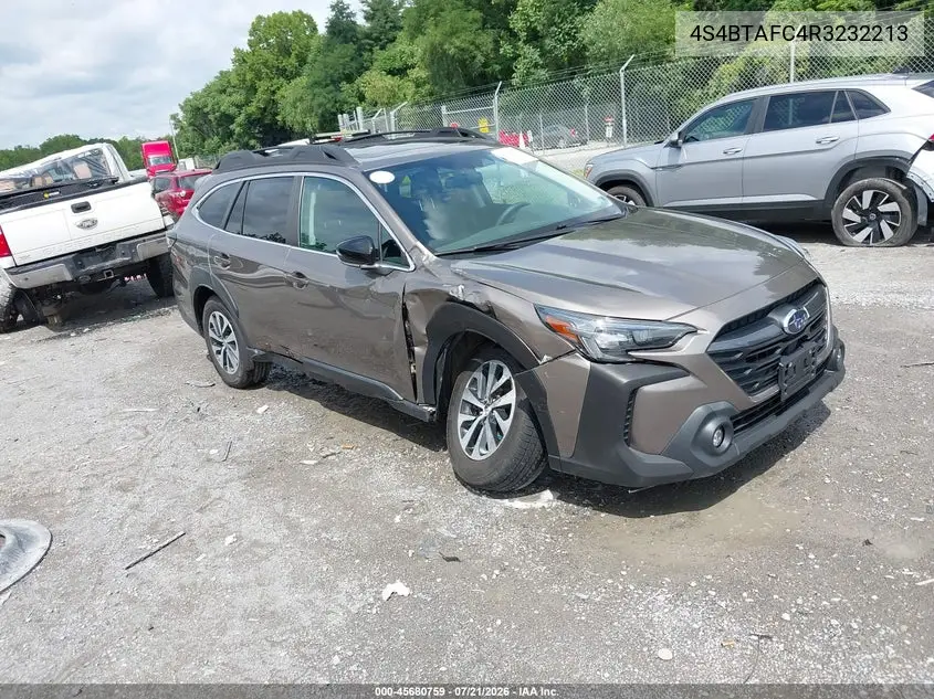 2024 Subaru Outback Premium VIN: 4S4BTAFC4R3232213 Lot: 45680759