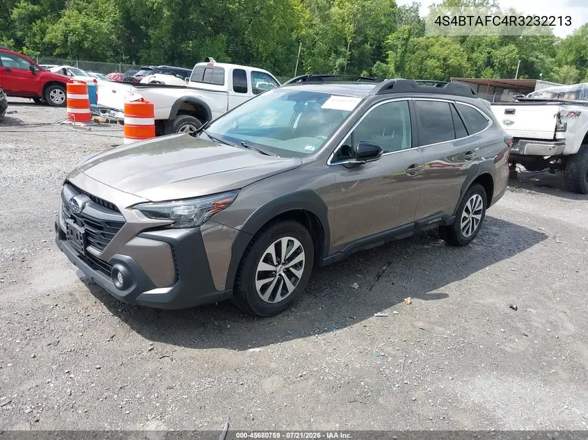 2024 Subaru Outback Premium VIN: 4S4BTAFC4R3232213 Lot: 45680759