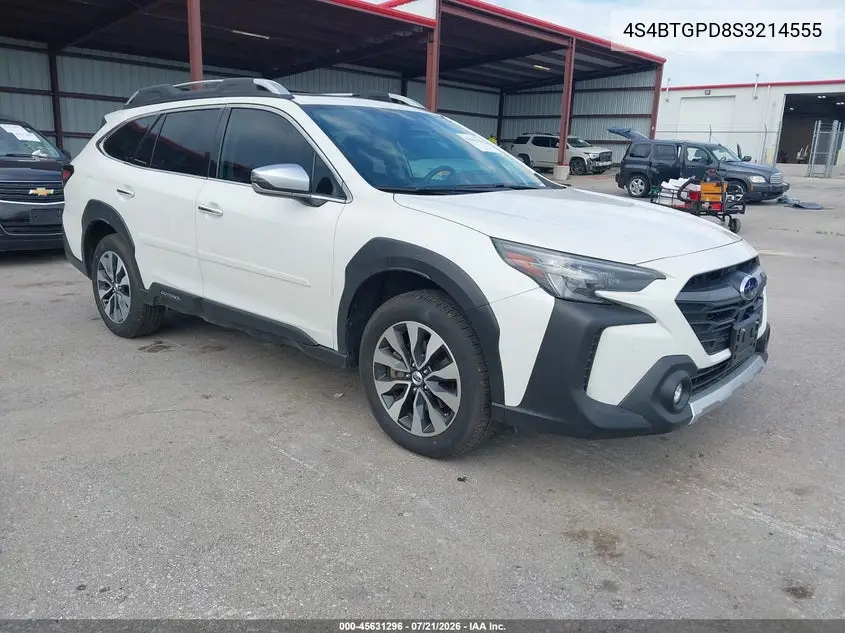2025 Subaru Outback Touring Xt VIN: 4S4BTGPD8S3214555 Lot: 45631296