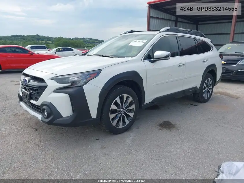 2025 Subaru Outback Touring Xt VIN: 4S4BTGPD8S3214555 Lot: 45631296