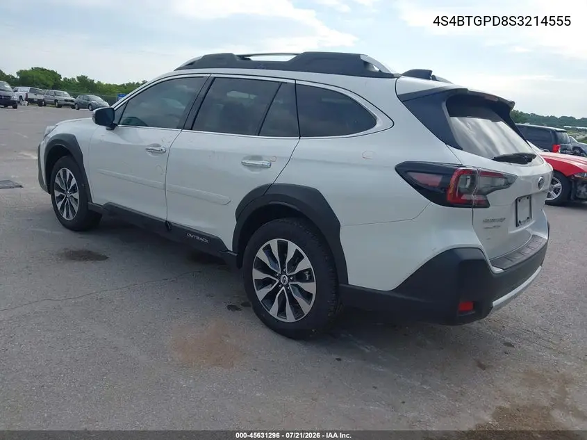 2025 Subaru Outback Touring Xt VIN: 4S4BTGPD8S3214555 Lot: 45631296
