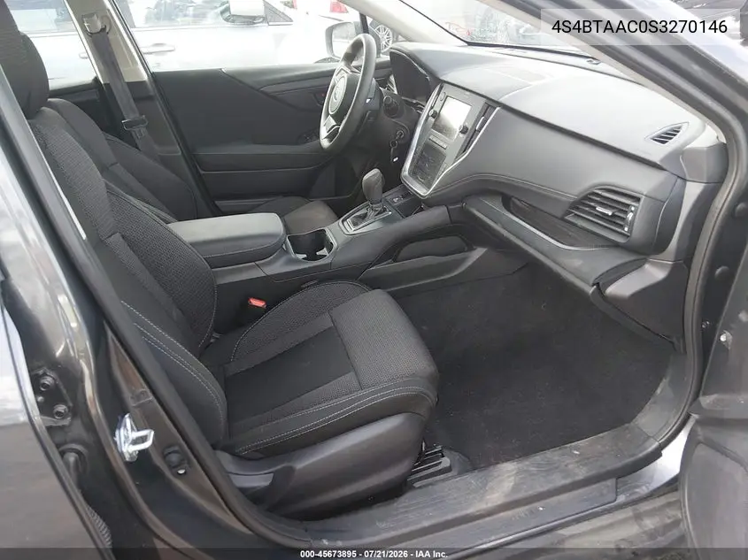 2025 Subaru Outback VIN: 4S4BTAAC0S3270146 Lot: 45673895