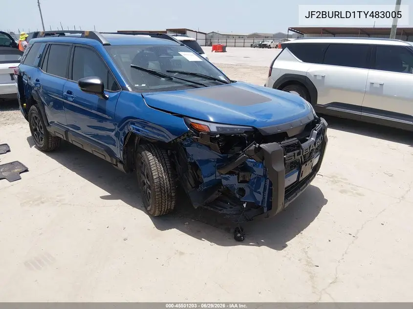 2026 Subaru Outback Wilderness VIN: JF2BURLD1TY483005 Lot: 45501203