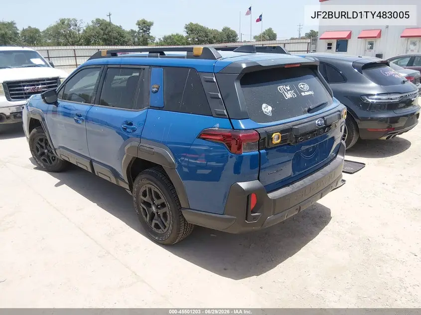 2026 Subaru Outback Wilderness VIN: JF2BURLD1TY483005 Lot: 45501203