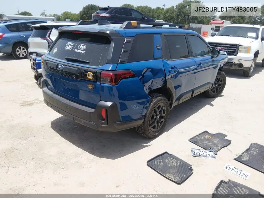 2026 Subaru Outback Wilderness VIN: JF2BURLD1TY483005 Lot: 45501203