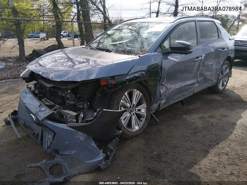 2024 Subaru Solterra Limited VIN: JTMABABA3RA078984 Lot: 44933663