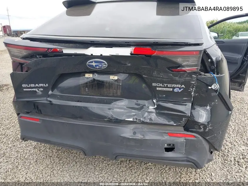 2024 Subaru Solterra Limited VIN: JTMABABA4RA089895 Lot: 45300236