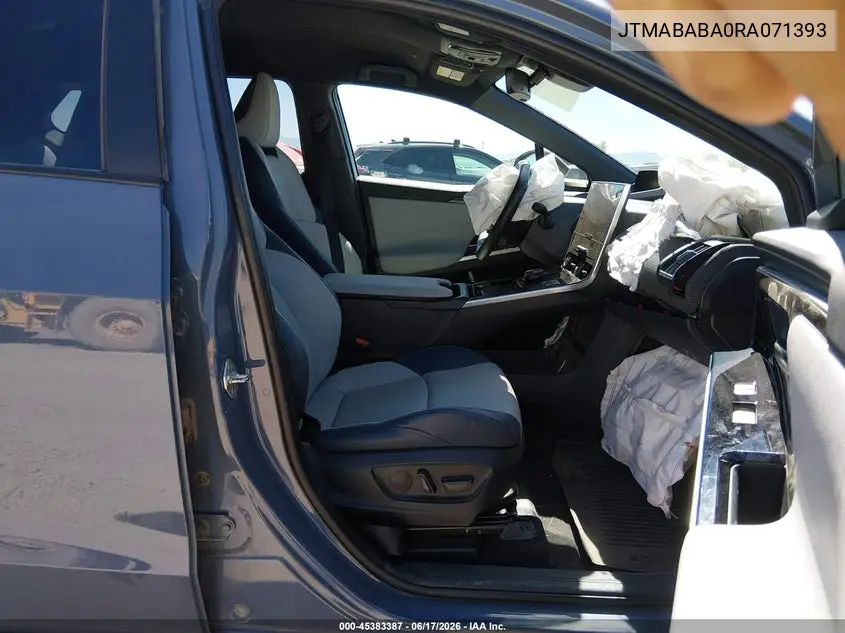 2024 Subaru Solterra Limited VIN: JTMABABA0RA071393 Lot: 45383387