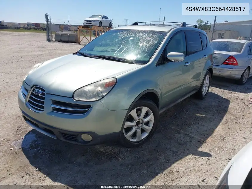 2006 Subaru B9 Tribeca Limited 5-Passenger VIN: 4S4WX83C664428517 Lot: 44637300