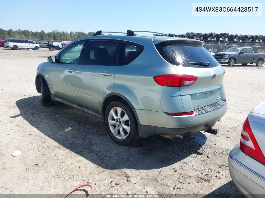 2006 Subaru B9 Tribeca Limited 5-Passenger VIN: 4S4WX83C664428517 Lot: 44637300