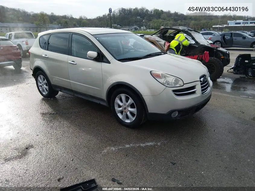 2006 Subaru B9 Tribeca Base 5-Passenger VIN: 4S4WX83C064430196 Lot: 44735545