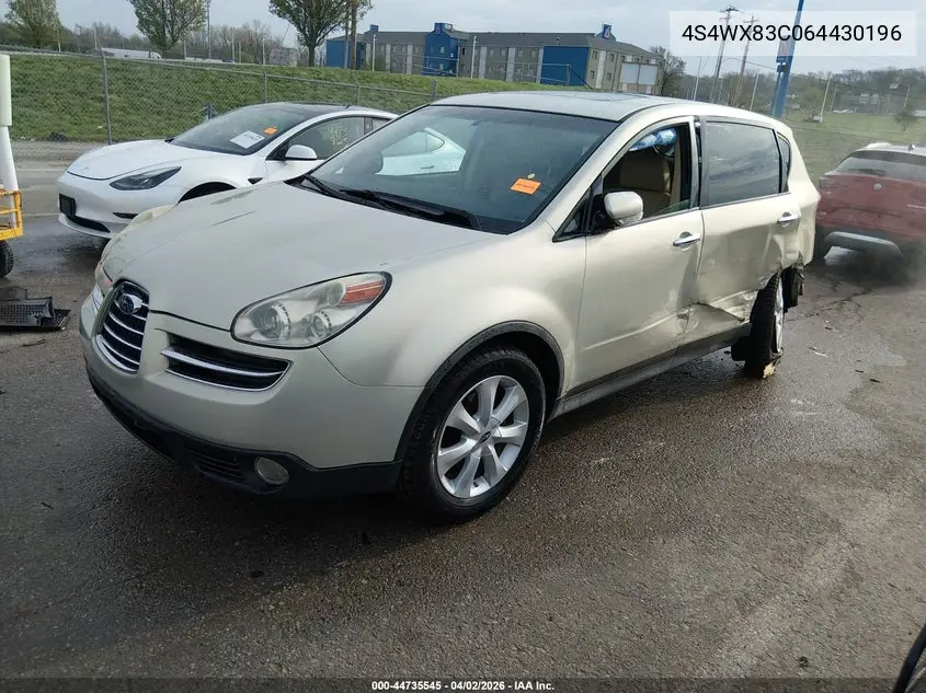 2006 Subaru B9 Tribeca Base 5-Passenger VIN: 4S4WX83C064430196 Lot: 44735545