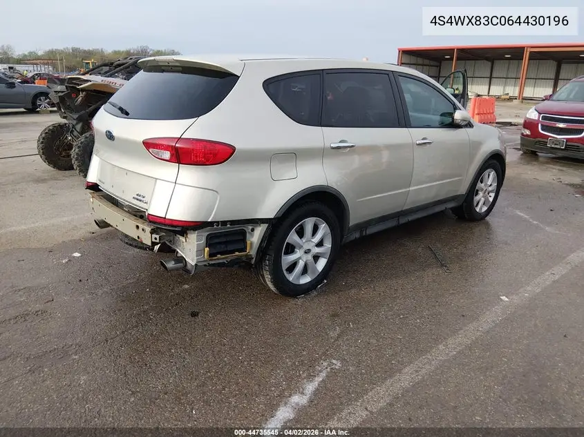 2006 Subaru B9 Tribeca Base 5-Passenger VIN: 4S4WX83C064430196 Lot: 44735545