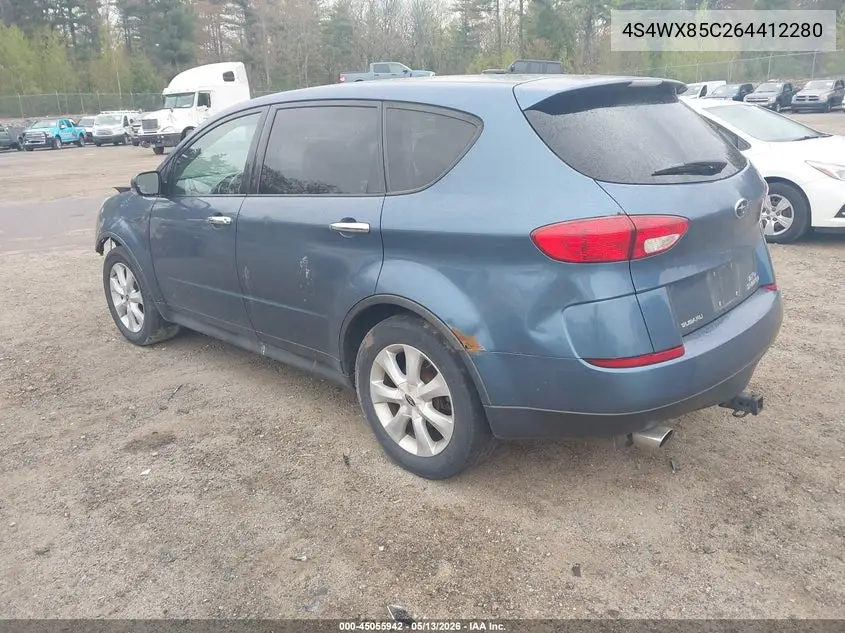 2006 Subaru B9 Tribeca Base 7-Passenger/Limited 7-Passenger VIN: 4S4WX85C264412280 Lot: 45055942