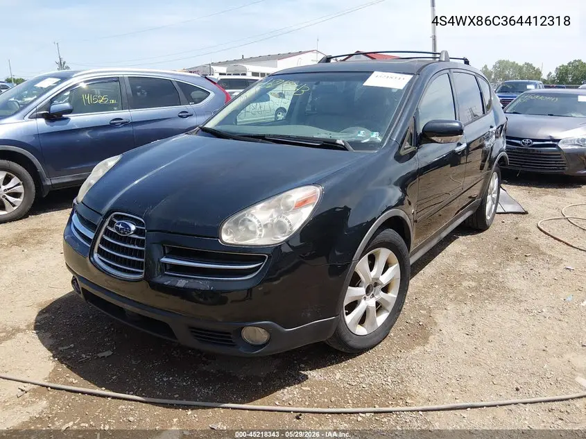 2006 Subaru B9 Tribeca Base 7-Passenger/Limited 7-Passenger VIN: 4S4WX86C364412318 Lot: 45218343