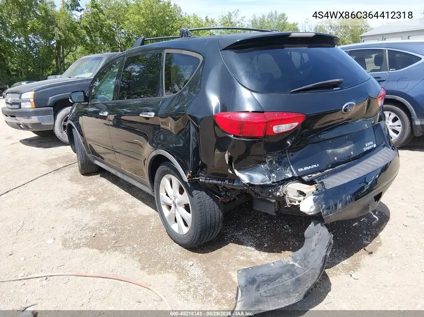2006 Subaru B9 Tribeca Base 7-Passenger/Limited 7-Passenger VIN: 4S4WX86C364412318 Lot: 45218343