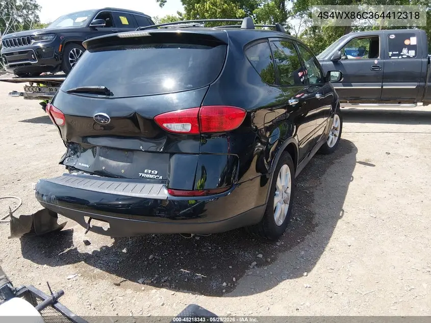 2006 Subaru B9 Tribeca Base 7-Passenger/Limited 7-Passenger VIN: 4S4WX86C364412318 Lot: 45218343