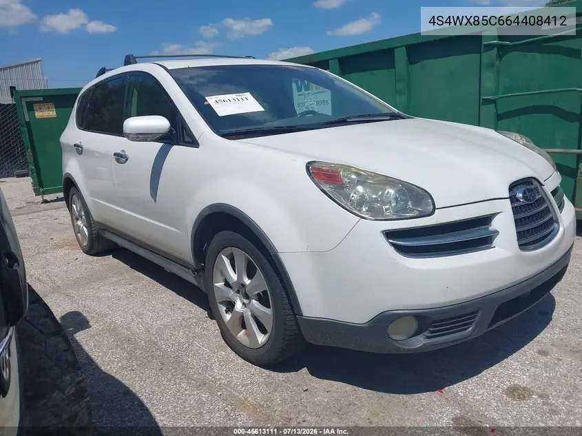 2006 Subaru B9 Tribeca Base 7-Passenger/Limited 7-Passenger VIN: 4S4WX85C664408412 Lot: 45613111