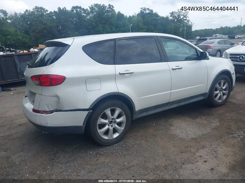 2006 Subaru B9 Tribeca Base 7-Passenger/Limited 7-Passenger VIN: 4S4WX85C464404441 Lot: 45646413