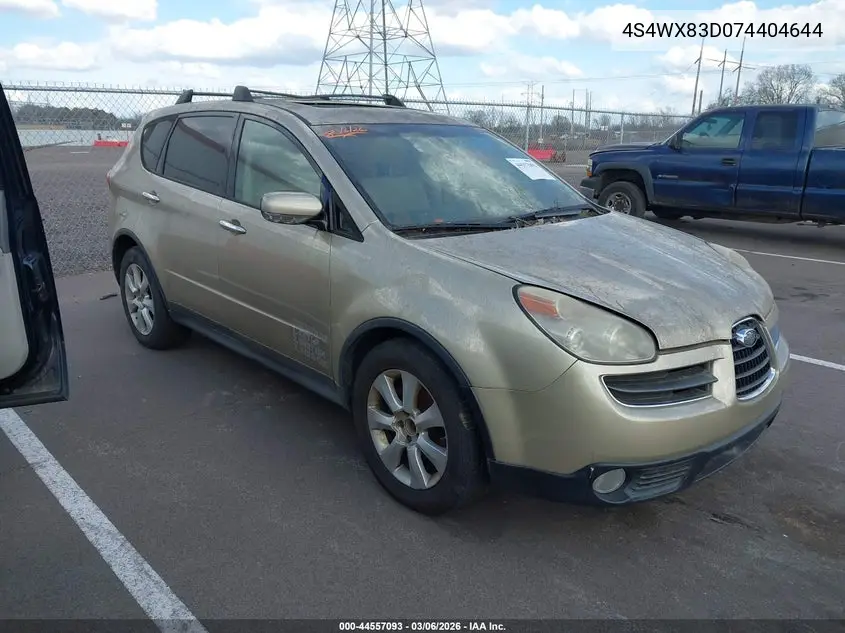 2007 Subaru B9 Tribeca Limited 5-Passenger VIN: 4S4WX83D074404644 Lot: 44557093