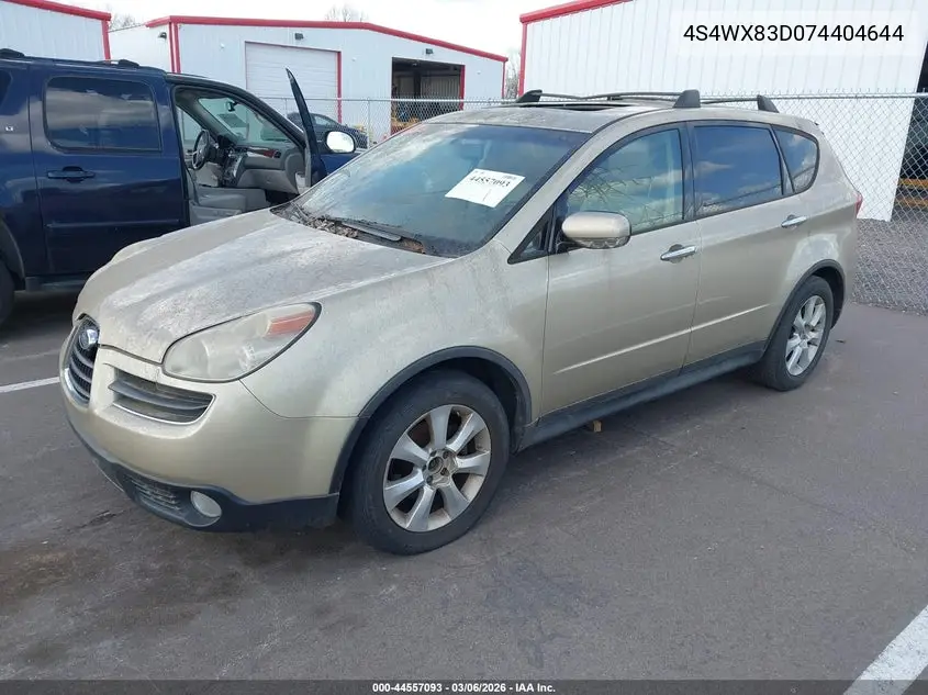 2007 Subaru B9 Tribeca Limited 5-Passenger VIN: 4S4WX83D074404644 Lot: 44557093