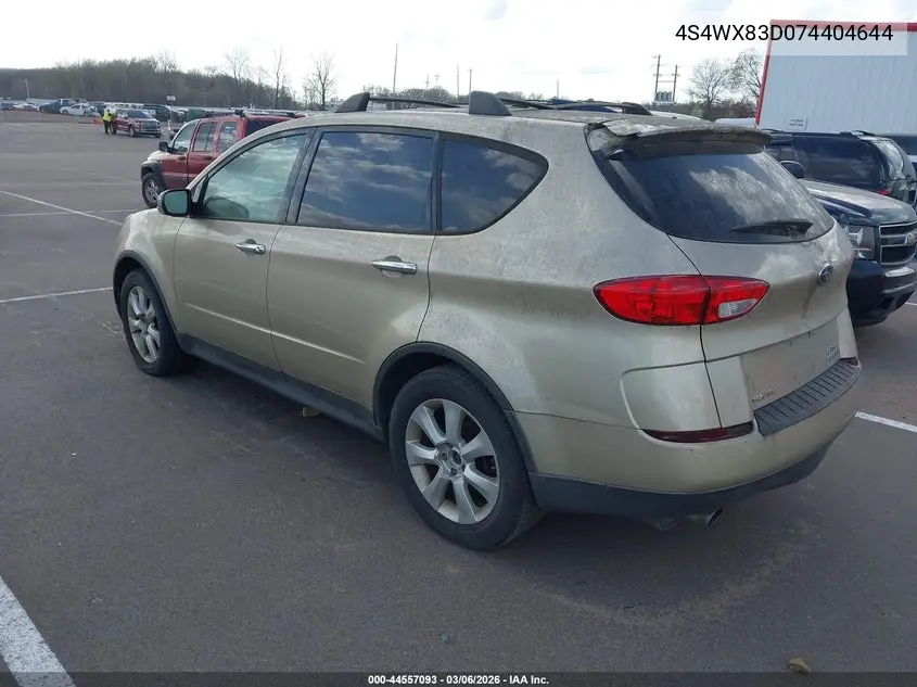 2007 Subaru B9 Tribeca Limited 5-Passenger VIN: 4S4WX83D074404644 Lot: 44557093