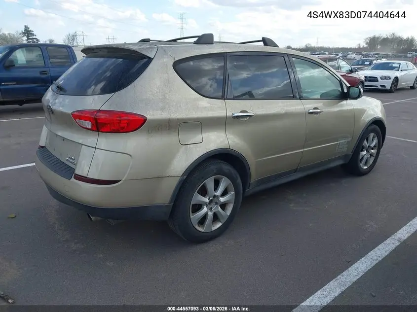 2007 Subaru B9 Tribeca Limited 5-Passenger VIN: 4S4WX83D074404644 Lot: 44557093