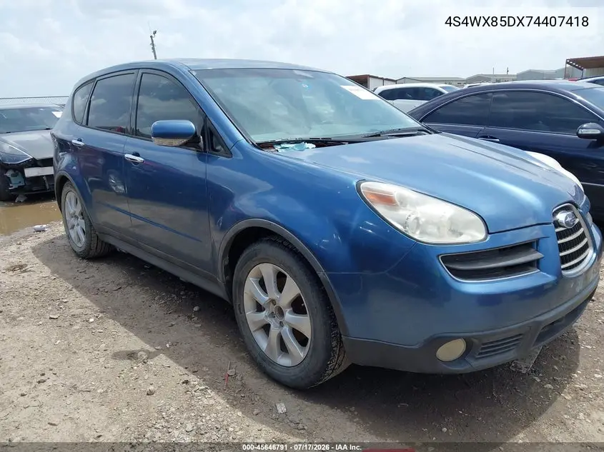 2007 Subaru B9 Tribeca Limited 7-Passenger VIN: 4S4WX85DX74407418 Lot: 45646791