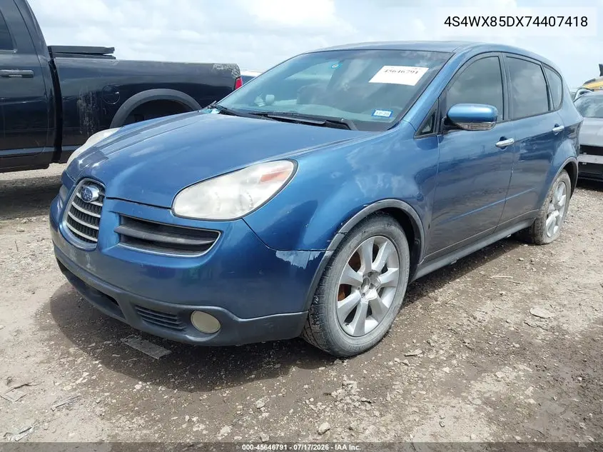 2007 Subaru B9 Tribeca Limited 7-Passenger VIN: 4S4WX85DX74407418 Lot: 45646791