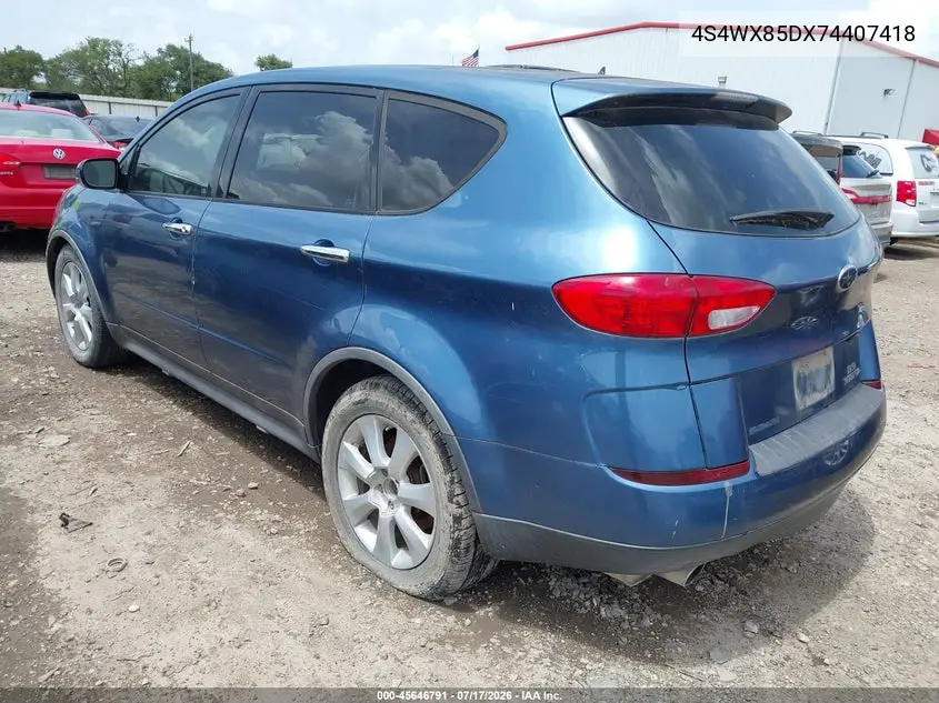 2007 Subaru B9 Tribeca Limited 7-Passenger VIN: 4S4WX85DX74407418 Lot: 45646791