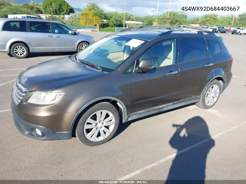 2008 Subaru Tribeca Limited 5-Passenger VIN: 4S4WX92D684403667 Lot: 44222720